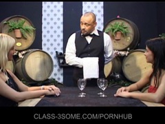 TitsCult presents: 3some tip for the waiter