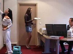 TitsCult presents: Boss fucks secretary and maid