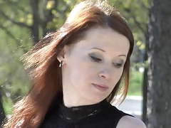 TitsCult presents: Natural brunette - ballet heels & latex corset 1