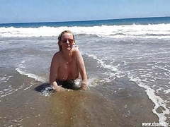 TitsCult presents: The beach whore for everyone on gran canaria uncut