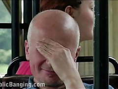 TitsCult presents: Public sex in a city bus