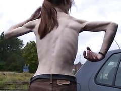TitsCult presents: A skinny mature woman with small empty saggy tits