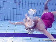 TitsCult presents: Proklova takes off bikini and swims under water