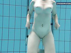 TitsCult presents: Bouncing tits in a blue dress