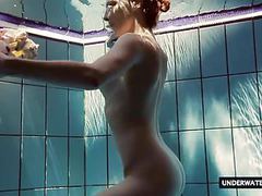 TitsCult presents: Hot big titted teen lera swimming in the pool
