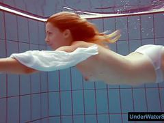 TitsCult presents: Redhead in a white dress and sexy bikini