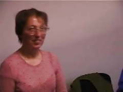 TitsCult presents: Ugly lady fucks and licks old man's ass