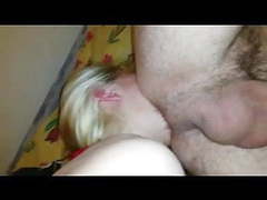 TitsCult presents: Bbw blondie gives a deep ass licking rimjob