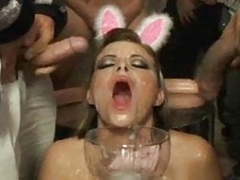 TitsCult presents: Bukkake in a glass prt2...bmw