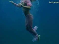 TitsCult presents: Half naked girls swim in the ocean