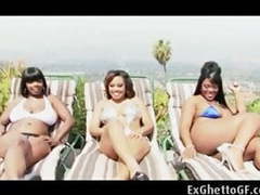 TitsCult presents: Black babe with huge tits fucked