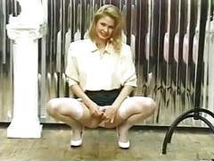 TitsCult presents: Blonde spreads her legs to show off her pussy and ass