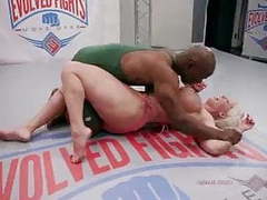 TitsCult presents: Wrestling fake tits big black cock