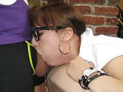 TitsCult presents: Chelsy sun is the naughty secretary (french amateur glasses)