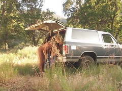 TitsCult presents: Almost busted outdoor naked fuck by the forest under the sun