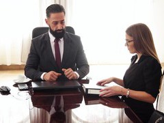 TitsCult presents: Erotic fucking in the office with gorgeous secretary eveline dellai