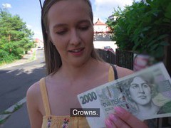 TitsCult presents: Round butt stranger stacy cruz takes money to ride a hard dick