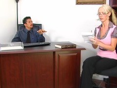 TitsCult presents: Fucking in the office with fake tits blonde secretary nikki benz