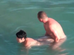 TitsCult presents: Curvy couple has hardcore sex in the ocean