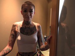 TitsCult presents: Hd pov video of tattooed leigh raven sucking a rock solid cock