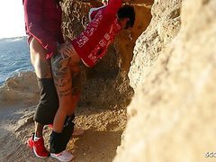 TitsCult presents: German crazy mature wife - seduce to outdoor cheating sex at the beach