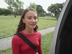 TitsCult presents: Veronica church with shaved pussy sucking her lover's dick