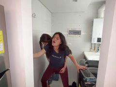 TitsCult presents: My girlfriend discovers me being unfaithful in a hot call while we have her cousin in the guest room