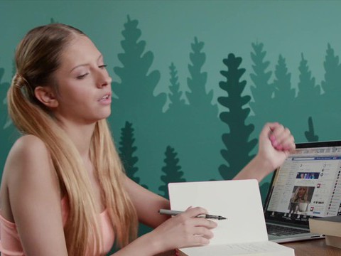 TitsCult presents: Rebecca gets caught watching her boyfriend
