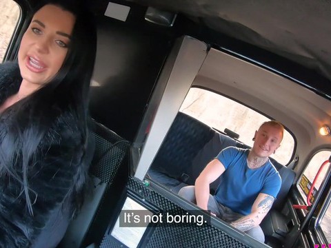 TitsCult presents: Amazing fucking in back of the cab with busty babe ania kinski