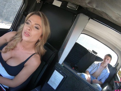 TitsCult presents: Lucky passenger fucks wet pussy of horny taxi driver shalina devine
