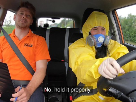TitsCult presents: Driving instructor fucks orgasmic pussy of skinny czech lexi dona