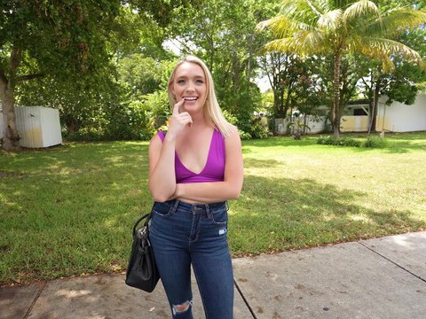 TitsCult presents: Small tits blondie juliette mint gets into the van and gets fucked