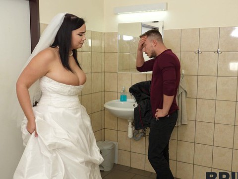 TitsCult presents: Hardcore fucking in the bathroom with chubby bride sofia lee
