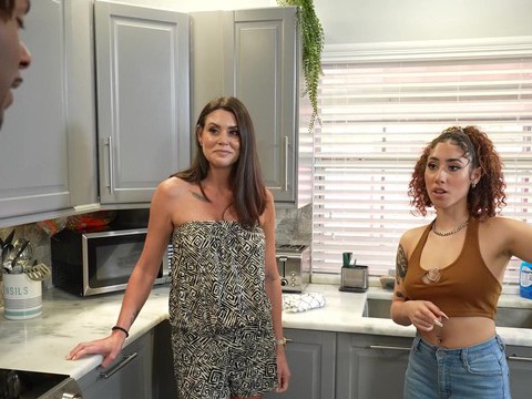 TitsCult presents: Ffm threesome with cock hungry kira perez abby somers. hd video