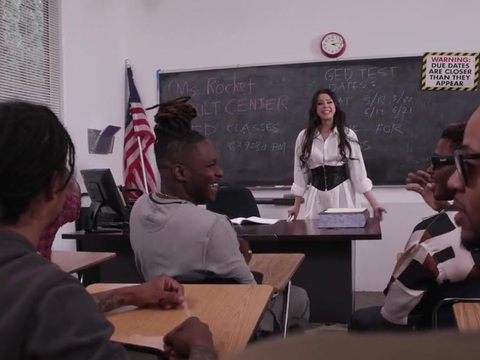 TitsCult presents: Hardcore interracial fucking in the office with a cum loving slut