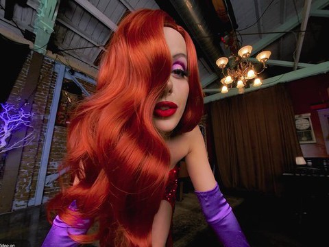 TitsCult presents: Pov cosplay porn with jessica rabbit in hd porn