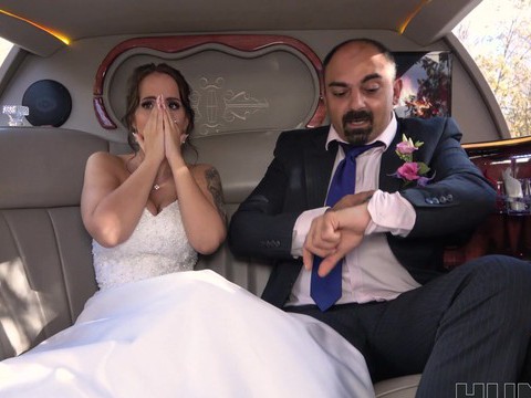TitsCult presents: Busty bride jennifer mendez gets ass fucked in back of the limo