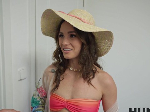 TitsCult presents: Lucy mendez with natural tits moans while riding a hard cock