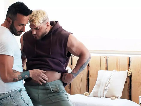 TitsCult presents: Men - eager johnny viper gets a mouthful of cum after william seed fucks his ass in doggystyle