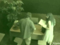 TitsCult presents: Slut opens legs on desk and takes cock in cunt