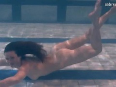 TitsCult presents: Underwater swimming and striptease with a beauty