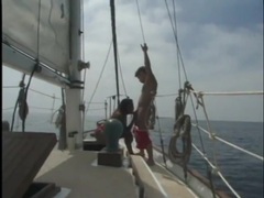 TitsCult presents: Interracial on a boat with a beautiful black girl