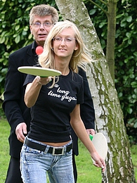 TitsCult presents: Blonde teenage beauty blowing a senior his stiffy penis