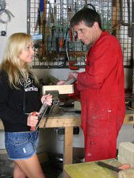 TitsCult presents: Blonde teenage beauty fucking her old and horny handyman