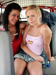 TitsCult presents: Naughty young Ellis and her hot friend share a hard cock