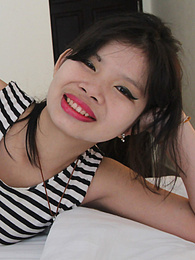TitsCult presents: Ass-horny Thai amateur fingers asshole and gets stuffed by white cock