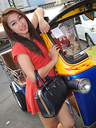 TitsCult presents: Stunning Thai babe in heels getting drilled by white cock