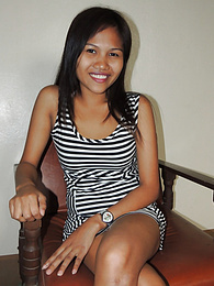 TitsCult presents: Friendly Filipina welcomes tourist with sexy striptease