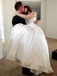 TitsCult presents: Bride with big fake tits Veronica Vain gets her trimmed pussy nailed deep