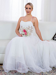 TitsCult presents: Blonde bride Anna Khara has sex with the groom and a photographer at once
